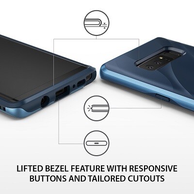 Защитный бампер Ringke Wave Series Черный (Black)  для Samsung Galaxy Note 8(6)