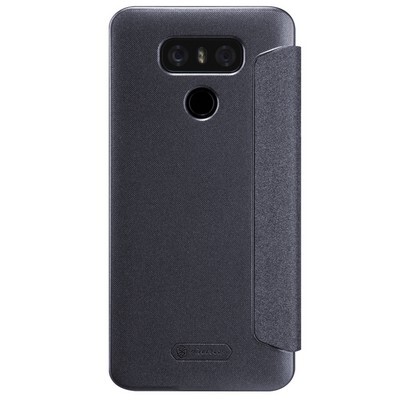 Полиуретановый чехол книга Nillkin Sparkle Leather Case Black для LG G6(2)
