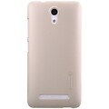 Пластиковый чехол с пленкой Nillkin Super Frosted Shield Gold для Asus Pegasus X002(#1)