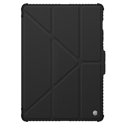 Защитный чехол Nillkin Bumper Leather Case Pro Multi-angle Черный для Samsung Galaxy Tab S9 FE Plus(1)