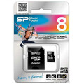 Карта памяти MicroSD(HC) Silicon Power 8GB Class 4+SD адаптер(#1)