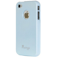 Силиконовый чехол накладка Moings Blue для Apple iPhone 4/4S