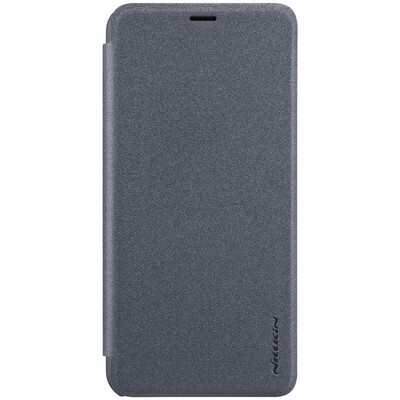 Полиуретановый чехол книга Nillkin Sparkle Leather Case Черный для Huawei Honor Play(1)