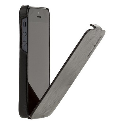 Кожаный чехол книга для Borofone General flip Black для Apple iPhone 5/5s/SE(4)
