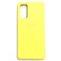 Силиконовый чехол Silicone Case yellow для Samsung Galaxy S20 FE(#1)