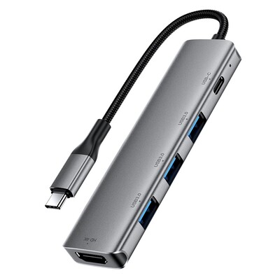USB-C хаб (концентратор) 5-в-1 Acefast J16 USB-C docking station(4)