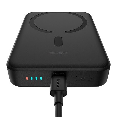 Внешний аккумулятор OS-Baseus Magnetic Mini Wireless Fast Charge Power Bank 10000mAh 30W (PPCX110201) черный(4)