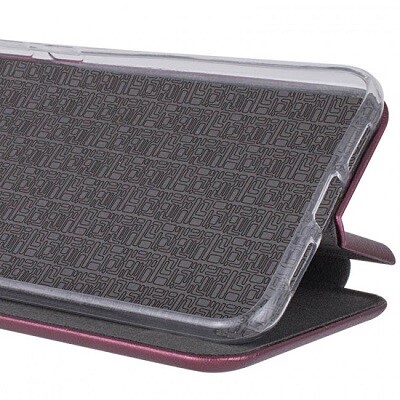 Чехол-книга на основе из силикона Book Case New 3D бордовый для Samsung Galaxy M32(4)
