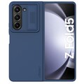 Силиконовый чехол Nillkin CamShield Silky Silicone Case Синий для Samsung Galaxy Z Fold 5(#2)