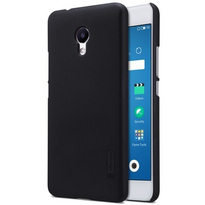 Пластиковый чехол с пленкой Nillkin Super Frosted Shield Black для Meizu M5s(3)