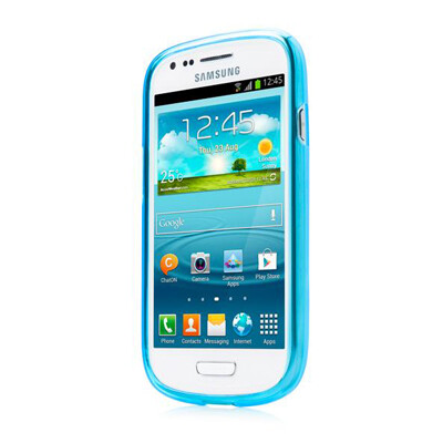 Силиконовый чехол Capdase Soft Jacket Xpose Blue для Samsung i8190 Galaxy S3 mini(2)