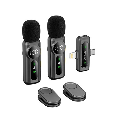 Двойной беспроводной микрофон с шумоподавлением Wiwu ANC Microphone Wi-WM007(1)