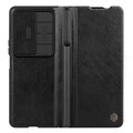 Кожаный чехол Nillkin Qin Pro Plain Leather Case Черный для Samsung Galaxy Z Fold 4(#4)