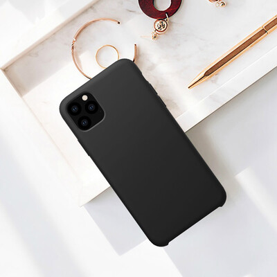 Силиконовый чехол-накладка Nillkin Flex PURE черный для Apple iPhone 11(3)