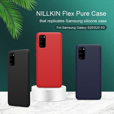 Силиконовый чехол-накладка Nillkin Flex Pure Case Черный для Samsung Galaxy S20(6)