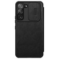 Кожаный чехол Nillkin Qin Pro Leather Case Черный для Samsung Galaxy S22(#2)
