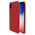 Чехол бампер Nillkin Flex Pure Case Красный для Apple iPhone Xs(#3)