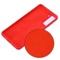 Силиконовый чехол Silicone Case красный для Samsung Galaxy S21 Plus(#3)