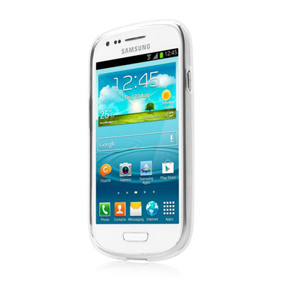 Силиконовый чехол Capdase Soft Jacket Xpose White для Samsung i8190 Galaxy S3 mini(2)