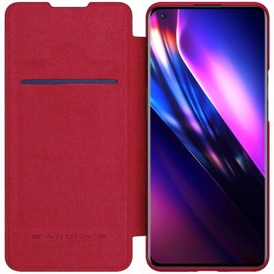 Кожаный чехол Nillkin Qin Leather Case Красный для OnePlus 9 Pro(3)