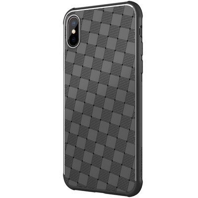 Перфорированный силиконовый чехол Nillkin Weave TPU Case черный для Apple iPhone Xs(3)