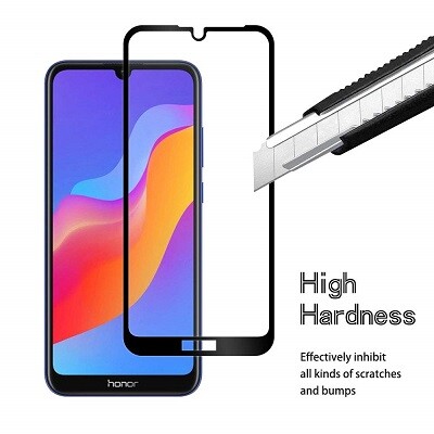 Противоударное защитное стекло Full Screen 0.3mm черное для Huawei Y6 2019\ Honor 8A(2)