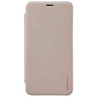 Полиуретановый чехол Nillkin Sparkle Leather Case Gold для Meizu M2 mini