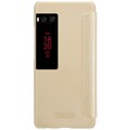 Полиуретановый чехол книга Nillkin Sparkle Leather Case Gold для Meizu Pro 7 Plus(#2)