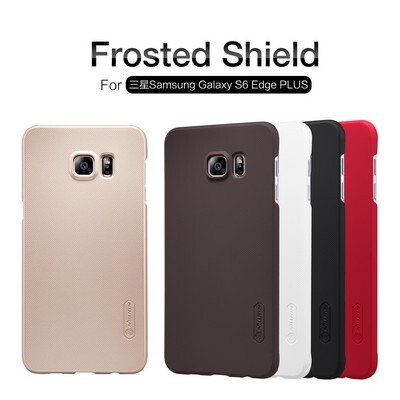 Пластиковый чехол с пленкой Nillkin Super Frosted Shield Black для Samsung Galaxy S6 Edge Plus(4)
