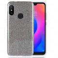 Силиконовый чехол Glitter Cover серый для Xiaomi Mi A2 Lite\ Redmi 6 Pro(#1)