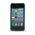 Кожаный чехол накладка Melkco Snap Cover Blue LC для Apple iPhone 4/4S(#2)